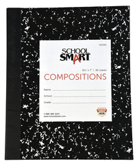 School Smart Flexible Cover Composition Book, 8-1/2 x 7 Inches, 36 Sheets Item Number 002046