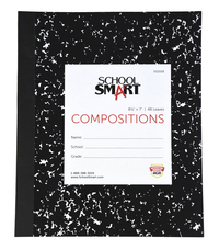 School Smart Flexible Cover Ruled Composition Book, 8-1/2 x 7 Inches, 48 Sheets Item Number 002058
