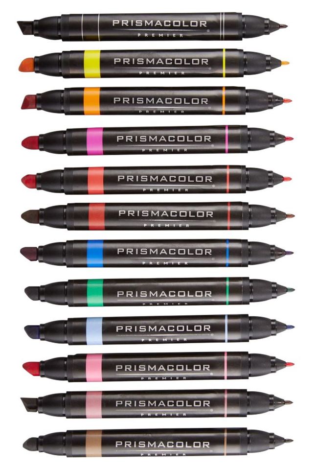 Fine/Chisel Tip & Brush/Fine Tip Prismacolor Premier Double-Ended Art Markers 