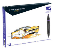 Prismacolor Premier Dual Ended Art Markers, Chisel/Fine Tip