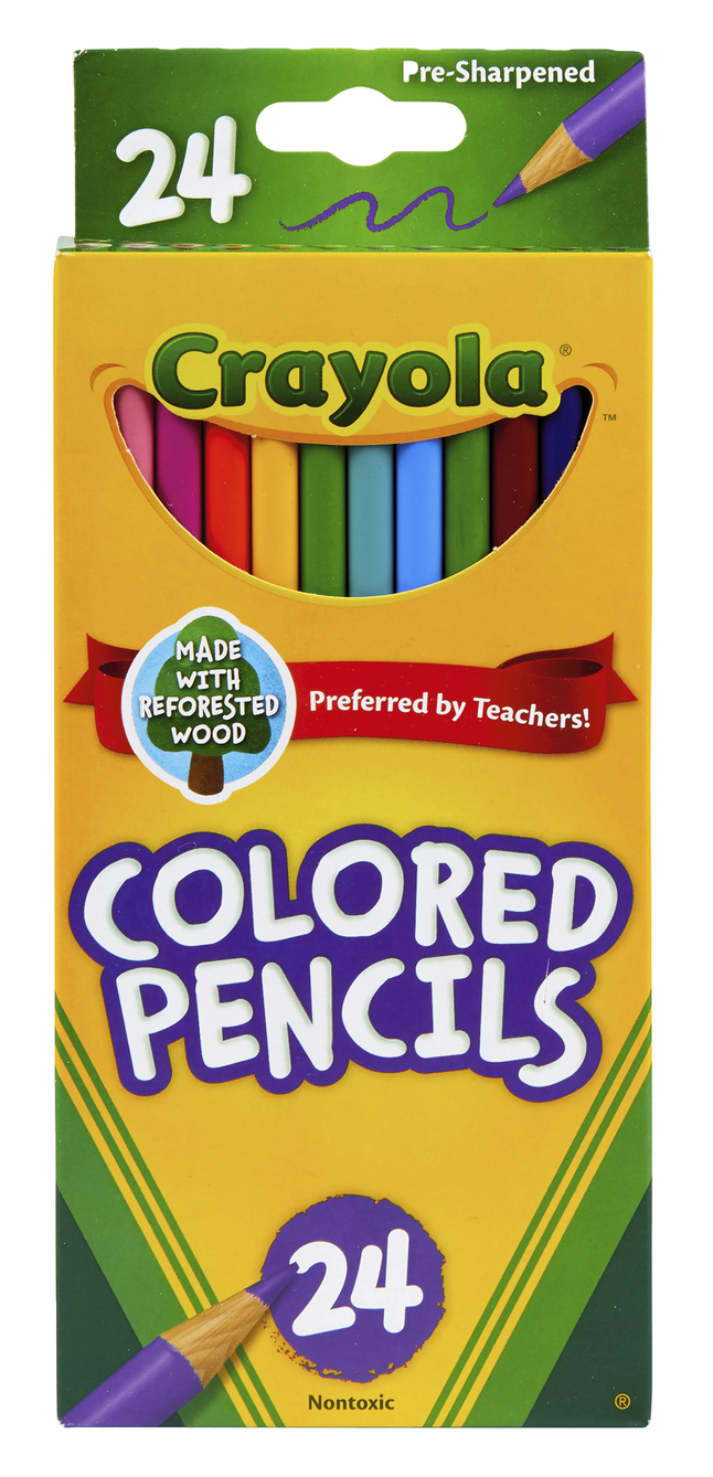 Crayola colored pencils.