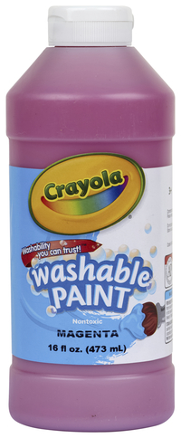 Crayola Washable Paint, Pint, Magenta Item Number 008238