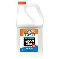 Elmer's Washable No Run School Glue, 1 Gallon, White and Dries Clear Item Number 008979