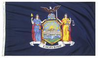Annin Nylon New York Indoor State Flag, 3 X 5 ft, Item Number 023361
