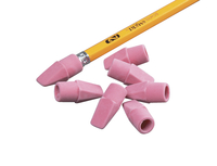 School Smart Pencil Tip Wedge Cap Erasers, Pink, Pack of 144 Item Number 020754