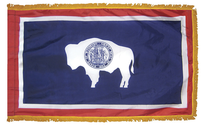 Annin Nylon Wyoming Heavy Weight Outdoor State Flag, 3 X 5 ft, Item Number 1334715
