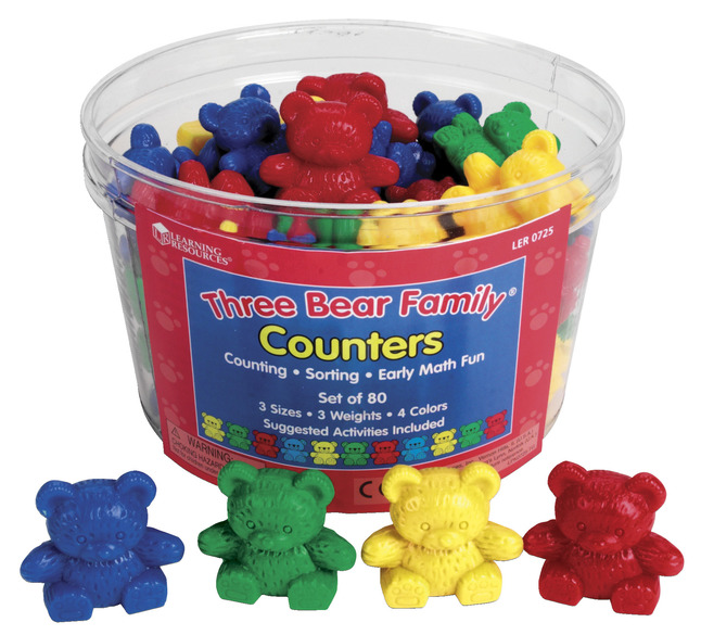 Bear FAMILY ordinamento CONTATORE Early Learning matematica giocattolo educativo SEN Montessori 