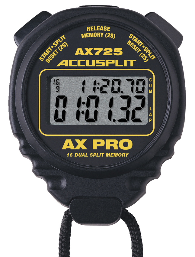 Accusplit AX725 Series Stopwatch, Black