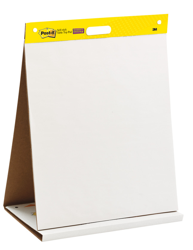Post-it® Self-Stick Easel Pads - 20 Sheets - Plain - Stapled - 18.50 lb  Basis Weight - 20 x 23 - White Paper - Self-adhesive, Repositionable,  Resist Bleed-through, Removable, Sturdy Back, Cardboard Back - ICC Business  Products