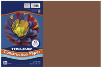 Tru-Ray Sulphite Construction Paper, 12 x 18 Inches, Warm Brown, 50 Sheets Item Number 054138