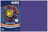 Tru-Ray Sulphite Construction Paper, 12 x 18 Inches, Purple, 50 Sheets Item Number 054414