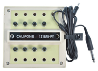 Califone 1218AV-PY 8 Position Jackbox with Volume Control, Beige Item Number 060086