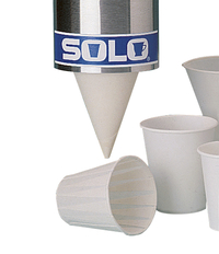 RJ Schinner Rolled Rim Cone Cup, 4 oz, White, Pack of 200, Item Number 060267