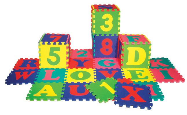 Wonderfoam Alphabet-Numbers Interlocking Puzzle Mats, Item Number 066993