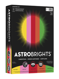 Astrobrights Colored Cardstock, 8-1/2 x 11 Inches, Assorted Vintage Colors, Pack of 250 Item Number 077431