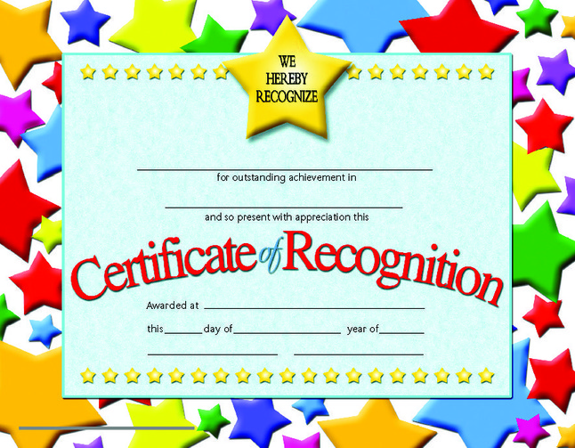 Award Certificates, Item Number 078293