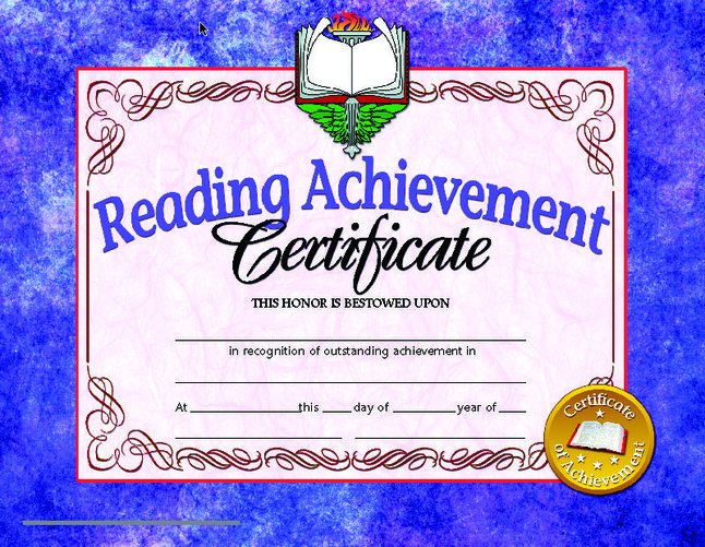 Pack of 15 Certificate of Achievement 