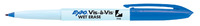 EXPO Vis-A-Vis Dry Quick Wet Erase Marker, Fine Tip, Blue, Pack of 12, Item Number 079889