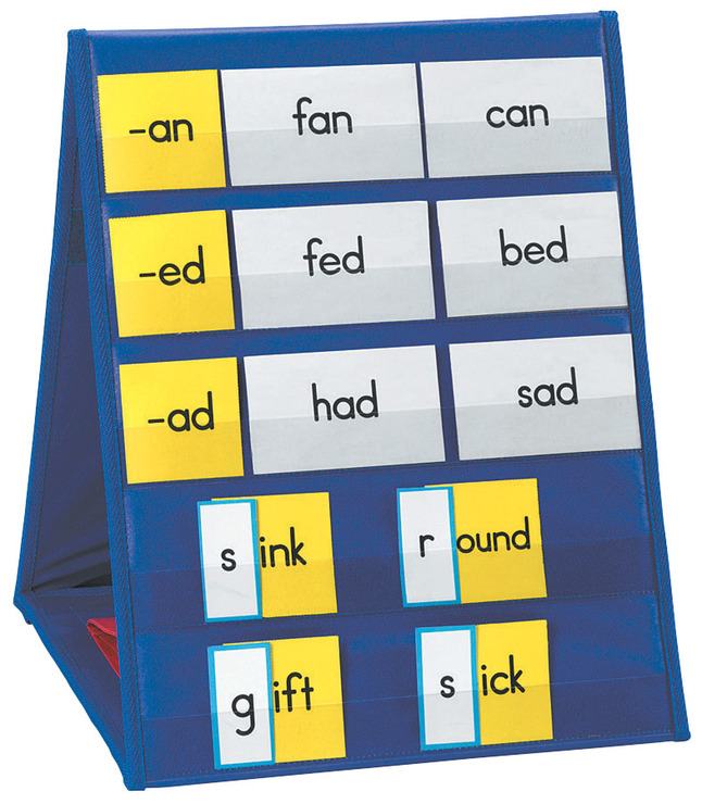 Learning Resources Double-Sided Tabletop Pocket Chart, 5 Pockets
