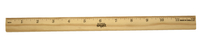 School Smart Single Beveled Plain Edge Wood Ruler, 12 Inches, Scaled in 1/16 Inch Item Number 081893