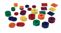 Dowling Magnet Assortment - Assorted Sizes and Shapes - Set of 40 - Assorted Colors, Item Number 082343