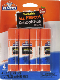 Elmer's Washable School Glue Stick, 0.24 Ounce, Clear, Pack of 60