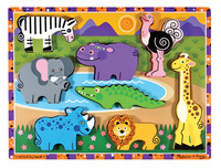 Melissa & Doug Safari Chunky Puzzle, Item Number 082694