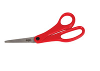School Smart Value Light-Weight Scissors, 7 Inches, Bent Handle, Red Item Number 085006