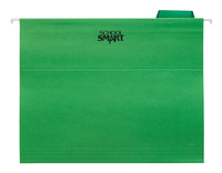 School Smart Hanging File Folder, Letter Size, 1/5 Cut Tabs, Bright Green, Pack of 25, Item Number 085012