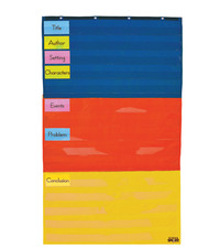 School Smart Adjustable Pocket Chart, 34 x 60 Inches, Item Number 085122