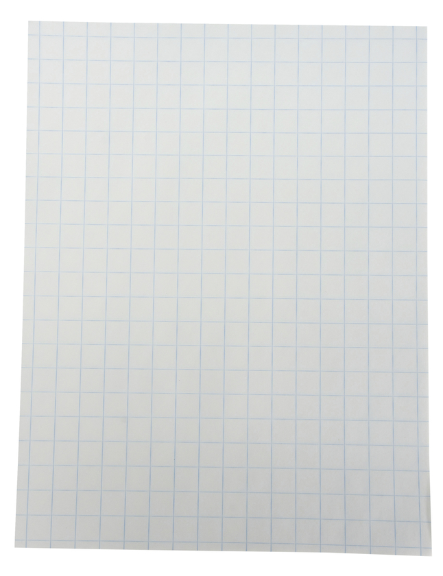 8-1/2 x 11 Inches 1/2 Inch Rule School Smart Graph Paper White 500 Sheets 