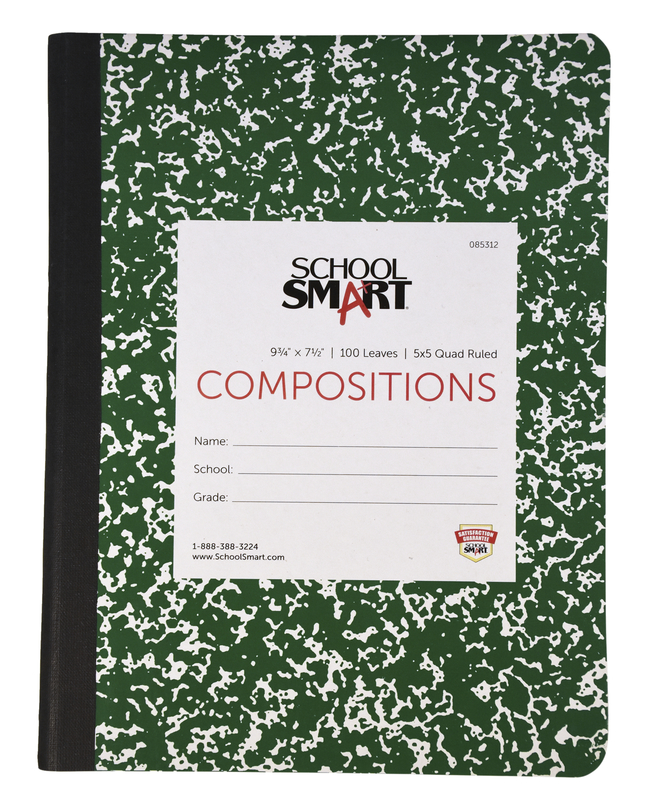 200 Pages New Norcom Graph Composition Notebook Quad Ruled 4x4 100 Sheets 