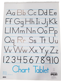 Fоur Paсk School Smart Chart Tablet 25 Sheets 24 x 32 Inches 1 Inch Rule 