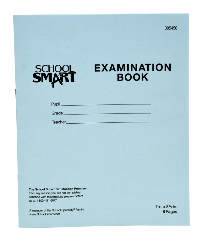 Exam Books, Item Number 085458