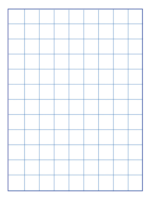 Pack of 500 School Smart Graph Paper 8-1/2 x 11 Inches 15 lbs 1 Inch Grids 