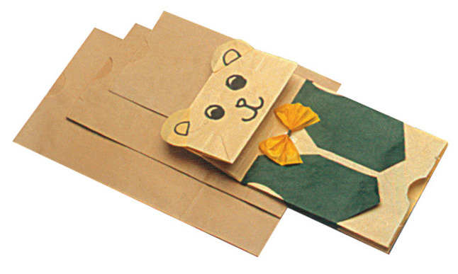 School Smart Paper Gift Bags, 11 x 5-1/4 x 3-3/4 Inches, Brown, Pack of 100, Item Number 085626