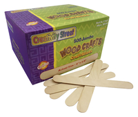 Creativity Street Wood Non-Toxic Jumbo Sized Craft Stick, 6 X 3/4 X 1/12 in, Natural, Pack of 500 Item Number 085961