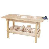 Wood Designs Workbench with Vise, 24 X 44 X 20 in, Maple, Item Number 085995