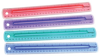 Westcott Finger Grip Ruler, 12 Inches, Assorted Colors Item Number 086072