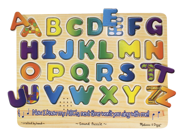See and Hear Alphabet Sound Song Puzzle  Melissa and Doug 