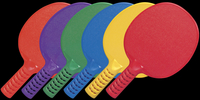 Pick-A-Paddle Table Tennis Paddles, 10-1/2 x 6 Inches, Set of 6, Item Number 087895