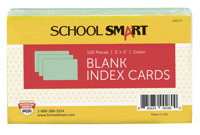 green index card