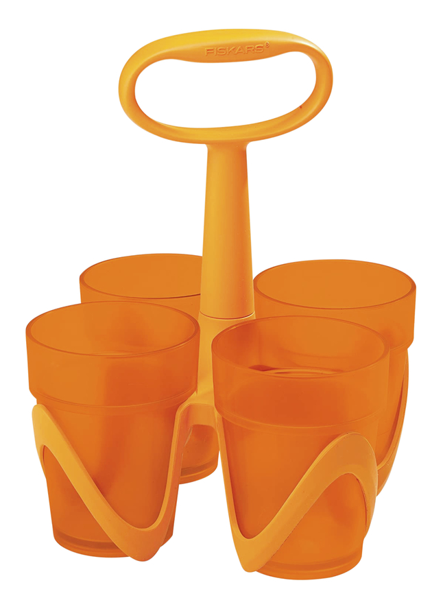 Fiskars Scissor and Multi-Use Art Caddy, Handle and 4 Removable Storage Cups, Item Number 089633