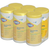 Clorox Disinfecting Wipe - 75 Count, Lemon Scent, Pack of 6 Item Number 091444