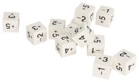 School Smart Foam Dice, Positive and Negative Numbers, 6 Sided, Set of 12 Item Number 091464