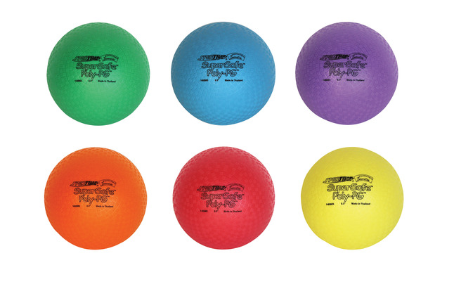 Sportime Supersafe Balls, Assorted Colors, Set of 6, Item Number 1017307