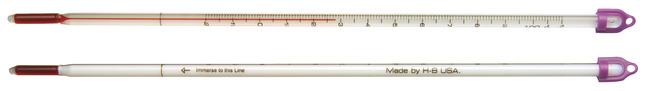 Frey Scientific Student Grade Total Immersion Spirit Thermometer, -20 to 150 C, White, Item Number 1017387