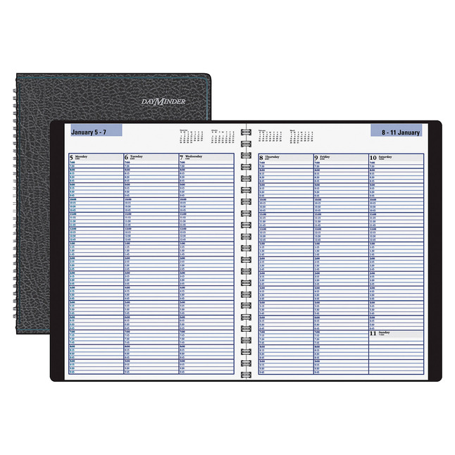 At-A-Glance DayMinder Professional Appointment Book, 8 X 11 in, Weekly, Jan - Dec, Black, Item Number 1053146