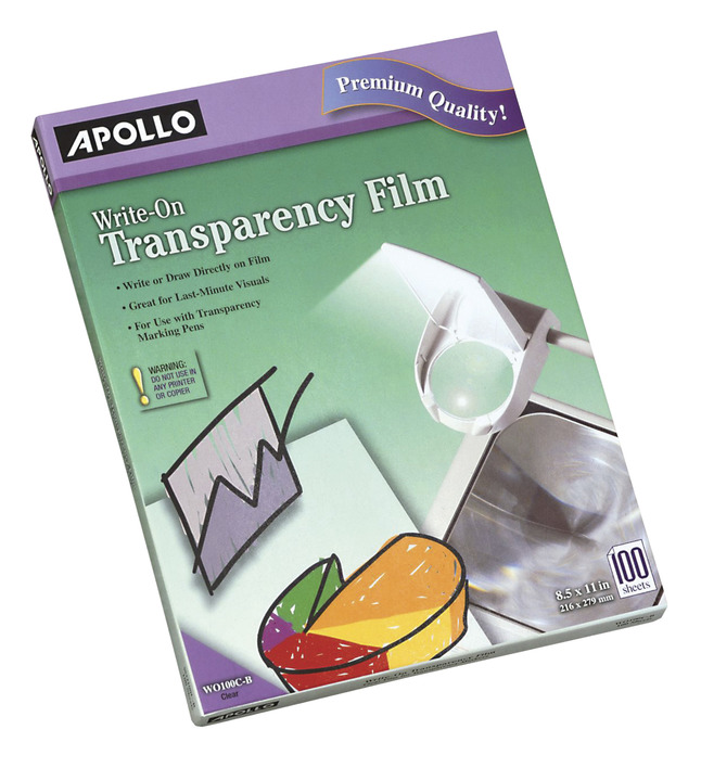 Overhead Transparency Film and Sheets, Item Number 1054010