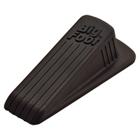 Master Caster Big Foot Extra-Wide Non-Skid Doorstop, 2-1/4 in W X 4-3/4 in D X 1-1/4 in H, Vulcanized Rubber, Brown, Item Number 1063435